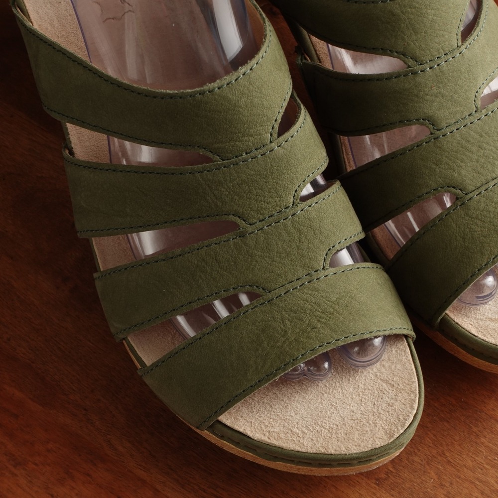 Dansko Sandals Womens SZ EU 39 US 8.5-9 Green Lyndi Slide Comfort Coastal Shoes - Picture 7 of 15